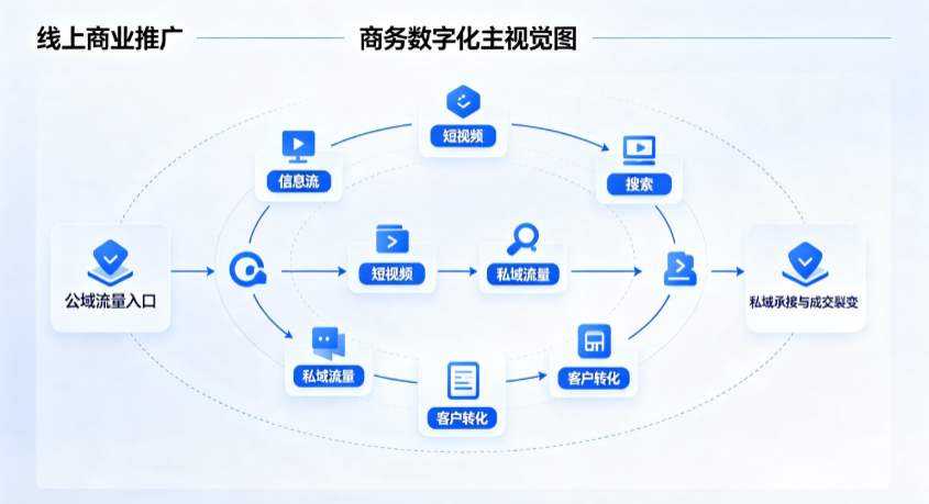 源城区线上商业推广怎么做？全域流量闭环搭建与低成本转化实战指南